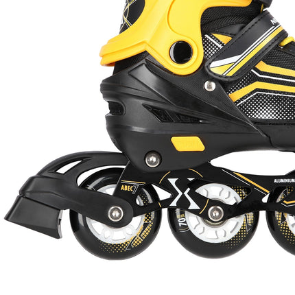 2-in-1 Inline & Ice Skates, Black/Orange, Size L (39-43)
