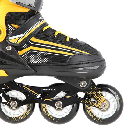 2-in-1 Inline & Ice Skates, Black/Orange, Size S (29-33)