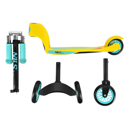 2-in-1-Limettenscooter für Kinder und Jugendliche
