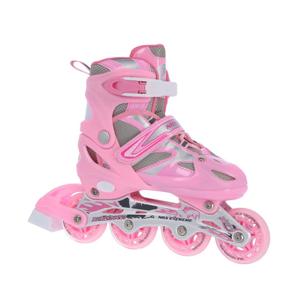 2-in-1 Inliner und Schlittschuhe, pink, Größe L (39-42)