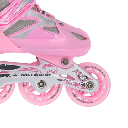 2-in-1 Pink Inline & Ice Skates, Size M (35-38)