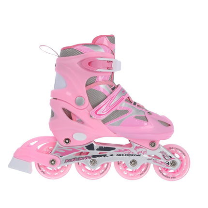 2-in-1 Pink Inline & Ice Skates, Size S (31-34)