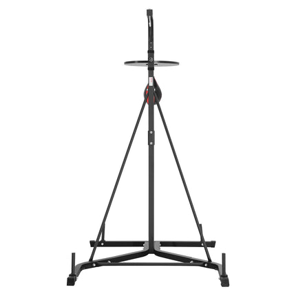 2-in-1 Punching Bag Stand, Adjustable Steel, 140 lb
