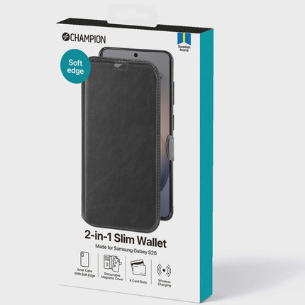 2-in-1 Slim Wallet Case für Samsung Galaxy S26