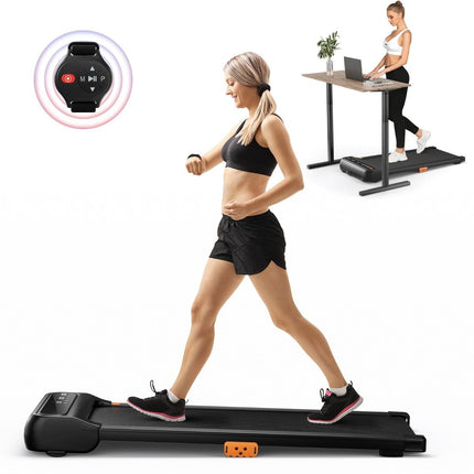 2 in 1 Under Desk Treadmill with Clock-Like Remote Control & LED Display