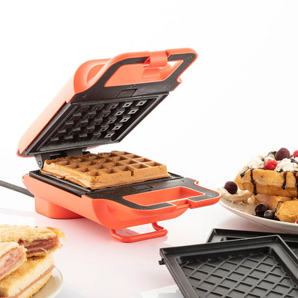 2v1 vaflovač a sendvičovač s recepty Wafflicher InnovaGoods
