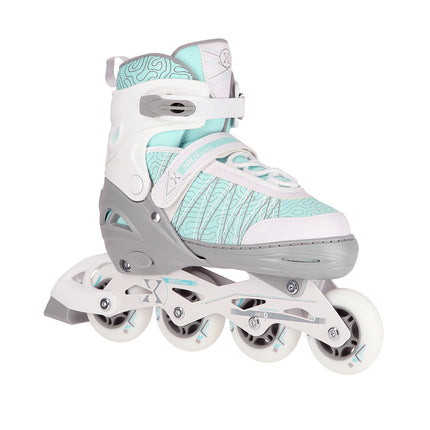 2-in-1 White-Mint Inline & Ice Skates, Size L (39-42)