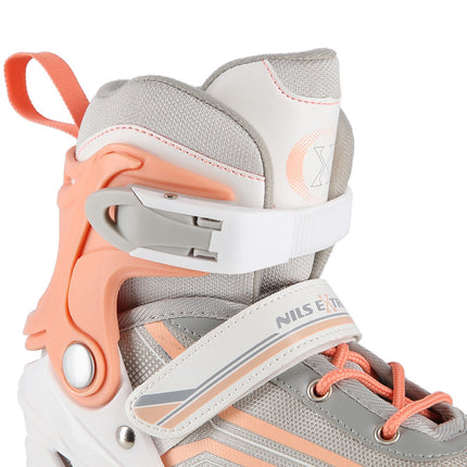 2-in-1 White/Pink Inline & Ice Skates, Size L (39-43)
