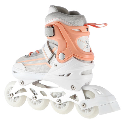 2-in-1 White/Pink Inline & Ice Skates, Size L (39-43)