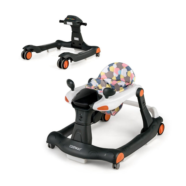 2 in 1 Lauflernwagen faltbar Lauflernwagen schwarz