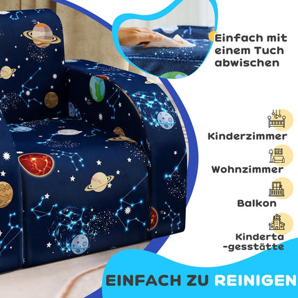 Kinderklappsofa/-sessel – horizontal, Planetendesign