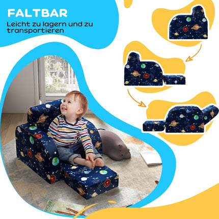 Kinderklappsofa/-sessel – horizontal, Planetendesign