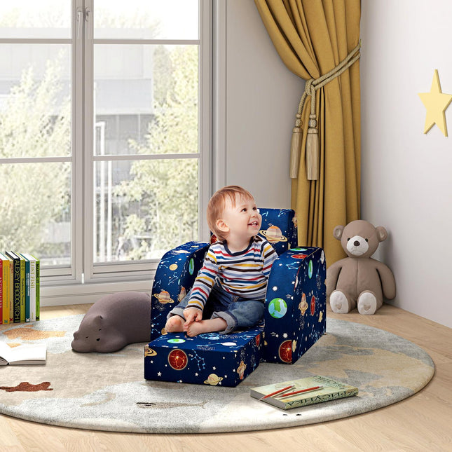 Kinderklappsofa/-sessel – horizontal, Planetendesign