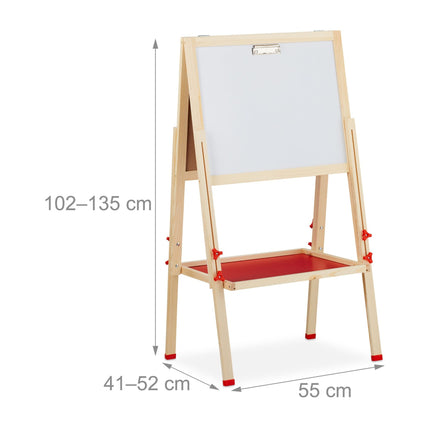 Chevalet à dessin 2 en 1 pour enfants