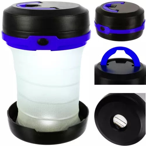 2in1 faltbare Touristenlampe - blau 