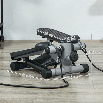 Mini-Stepper mit Power-Ropes & LCD - bis 100 kg Tragkraft