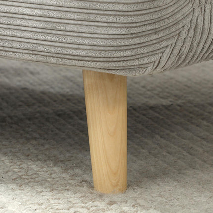 Adjustable folding sofa bed - Corduroy Look, Grey, 82x89x83 cm