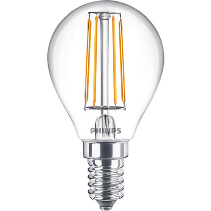 2 ks LED žárovka E14 globe 4.3W (40W) čirá 470lm