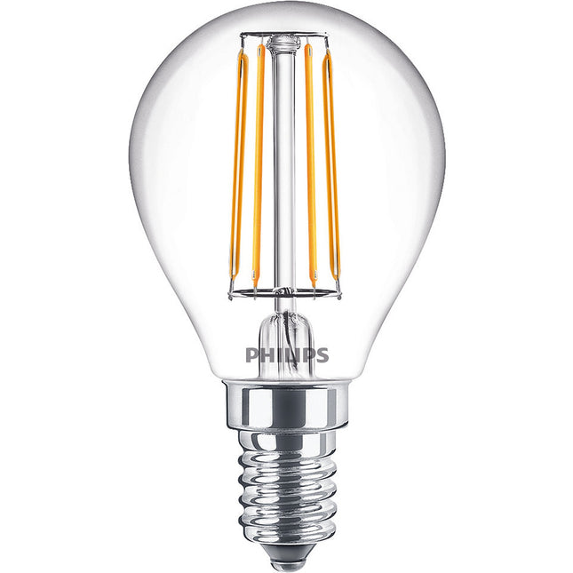 2 ks LED žárovka E14 globe 4.3W (40W) čirá 470lm