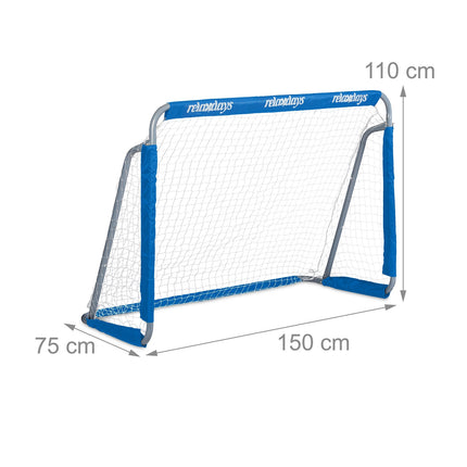2 Stk. Fußballtore in blau
