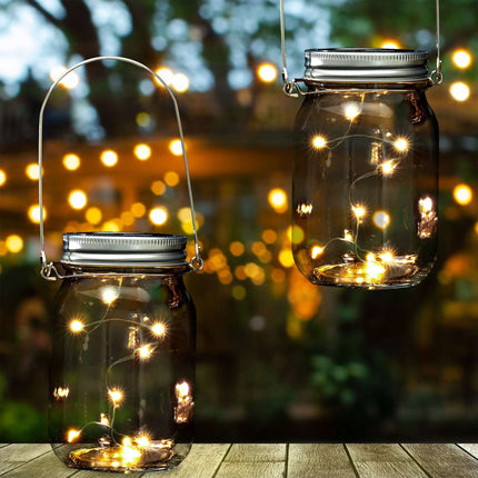 2 Stk. Solarlaternen mit LED