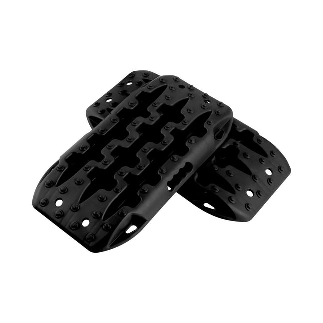 2 Stück Anfahrhilfe Sandbleche Offroad Reifenleiter für Sand/Schlamm/Schnee 10 Tonnen Schwarz