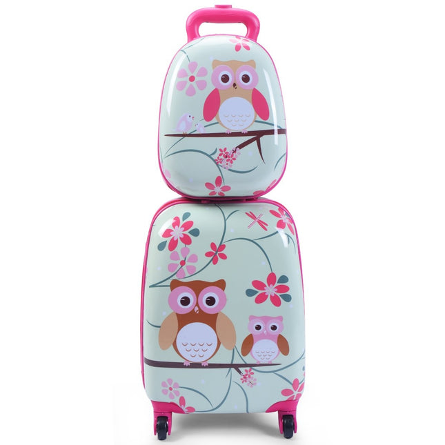 2-teiliges Kofferset Reisegepäck 16'' Koffer + 12'' Rucksack