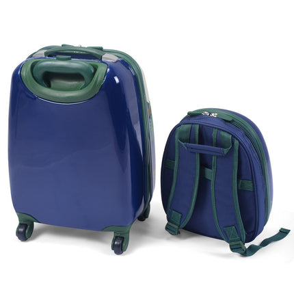 2-piece suitcase set travel luggage children's luggage 16'' suitcase + 12'' backpack