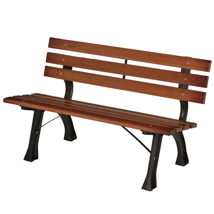Gartenbank 2-Sitzer mit Rückenlehne – 120 cm