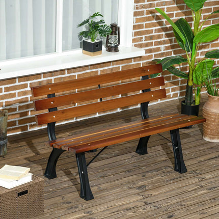 Gartenbank 2-Sitzer mit Rückenlehne – 120 cm