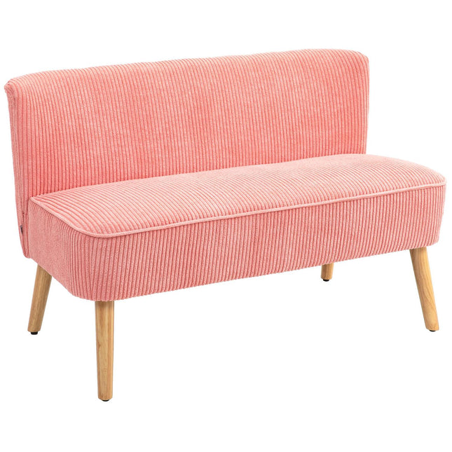 Rosa 2-Sitzer Polstersofa – kompaktes und gemütliches Design