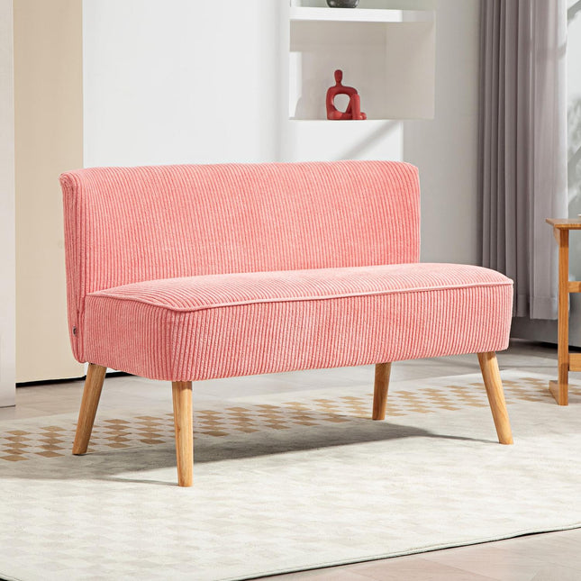 Rosa 2-Sitzer Polstersofa – kompaktes und gemütliches Design