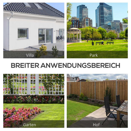 Wetterfeste 2-Sitzer-Gartenbank aus Holz mit Rückenlehne