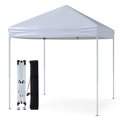 2x2m Pop-Up Pavillon, wasserdicht, UV 50+, Weiß