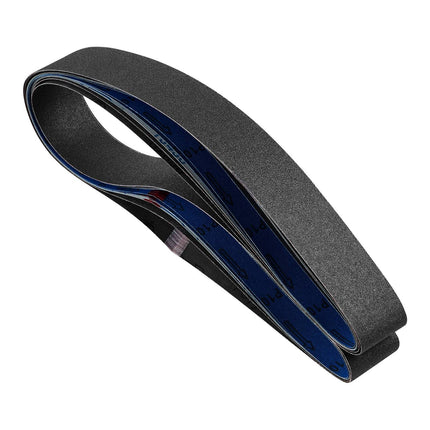2 x 72 In Sanding Belts, Silicon Carbide, 6-Pc Grit Set