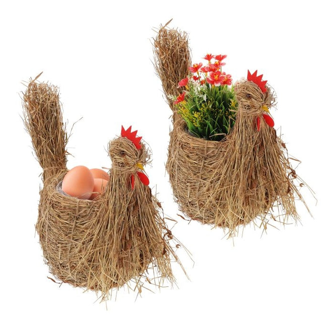 2x Hähnchen-Blumentopf