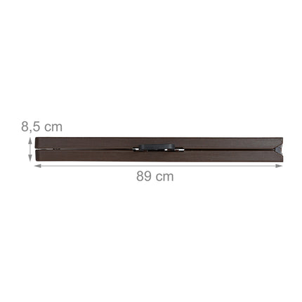 2x Folding Benches Brown