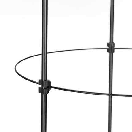 2x Pflanzenstützen mit Ringen, 120 cm