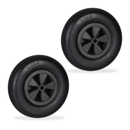2x Schubkarrenräder 3.50-6 in schwarz