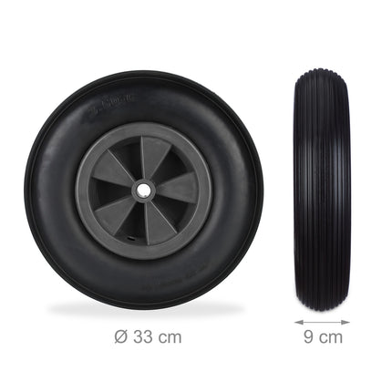 2x Schubkarrenräder 3.50-6 in schwarz