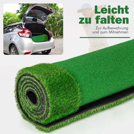 Tapis de golf 300 x 100 cm avec gazon artificiel pour entraînement à domicile