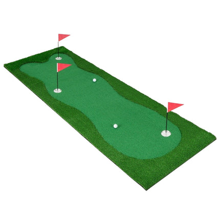Tapis de golf 300 x 100 cm avec gazon artificiel pour entraînement à domicile