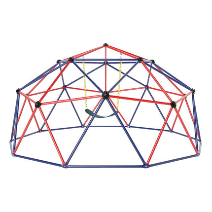 305cm Climbing Dome with Swing, 363kg Capacity, Red