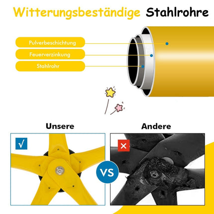 305 cm große Kletterkuppel mit Schaukel Blau &amp; Gelb &amp; Grün