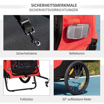 Großes rotes 30 kg Hundebett, Oxford-Stoff