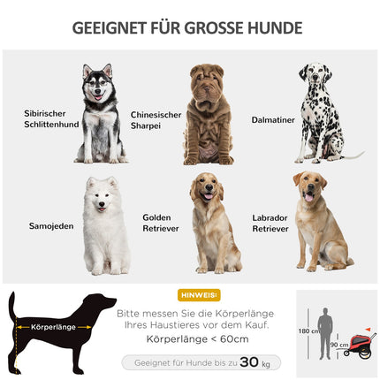 Großes rotes 30 kg Hundebett, Oxford-Stoff