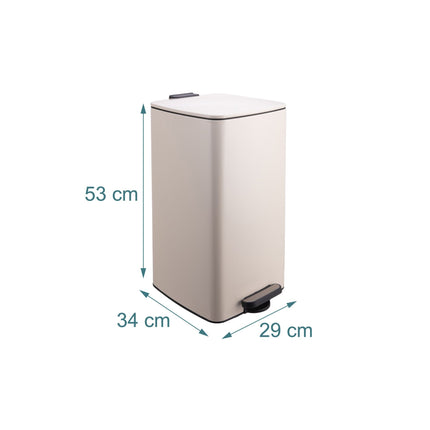 30L Küchen-Tretmülleimer mit Soft-Close-Deckel