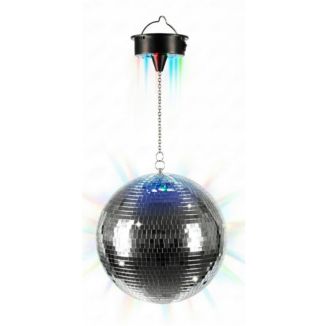 30 cm Disco Ball with Motor & LED Light Effects