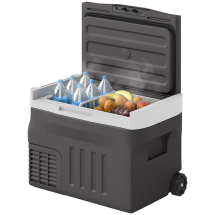 Elektrische Kühlbox, 30L, LED, ECO-Modus, 12/230V, Schwarz