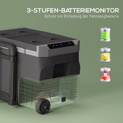 Elektrische Kühlbox, 30L, LED, ECO-Modus, 12/230V, Schwarz